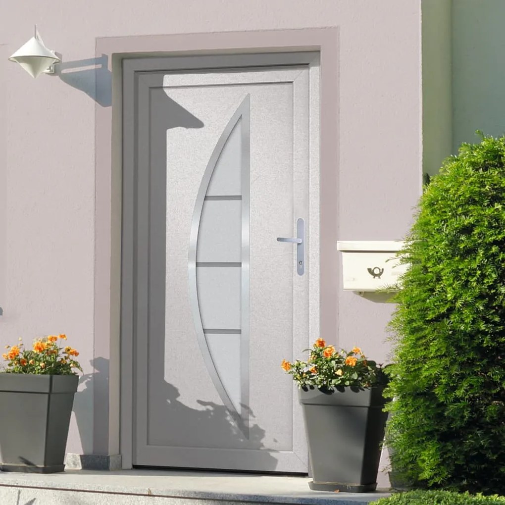 Porta Ingresso Bianca 98x200 Cm İn Pvc /