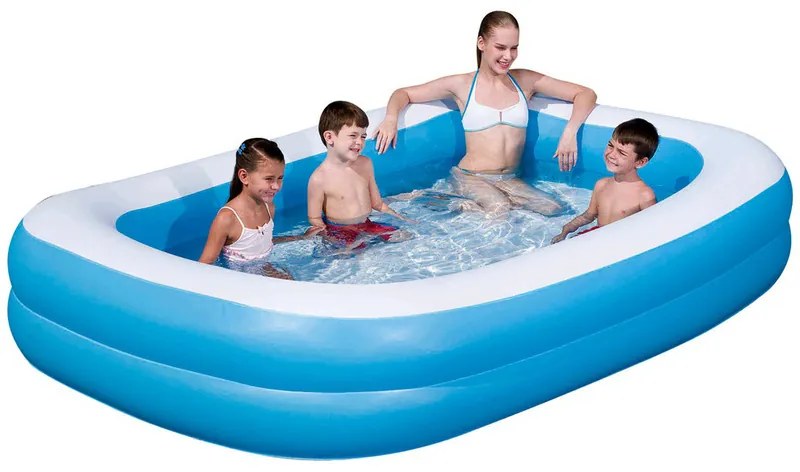 Piscina rettangolare due tubi gonfiabile 262X175X51 h cm