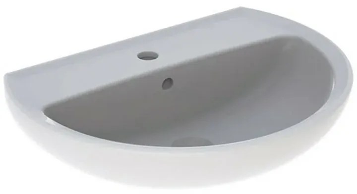 Lavabo sospeso 55 cm Geberit in ceramica lucida Colibrì