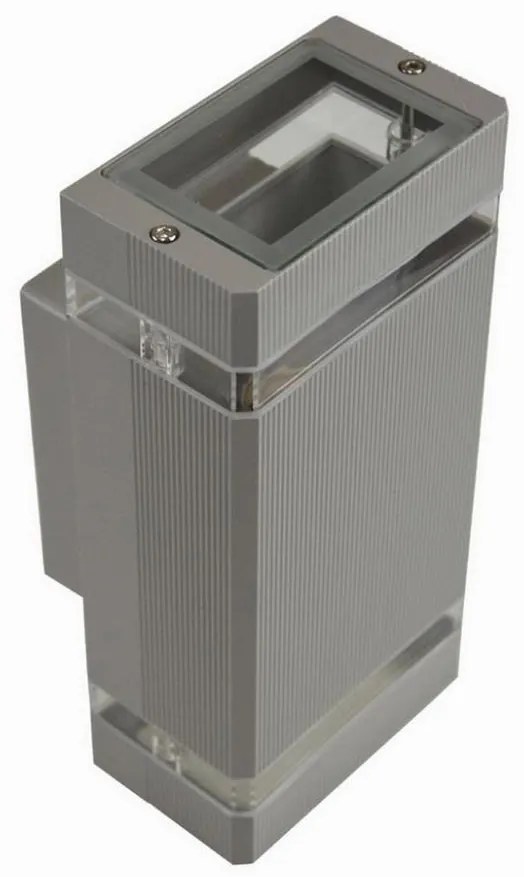 Applique da esterno LITEK 2xGU10/30W/230V IP44 grigio