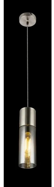 GLOBO 21000HN - Lampadario a sospensione con filo ANNIKA 1xE27/25W/230V diametro 10,5 cm cromo