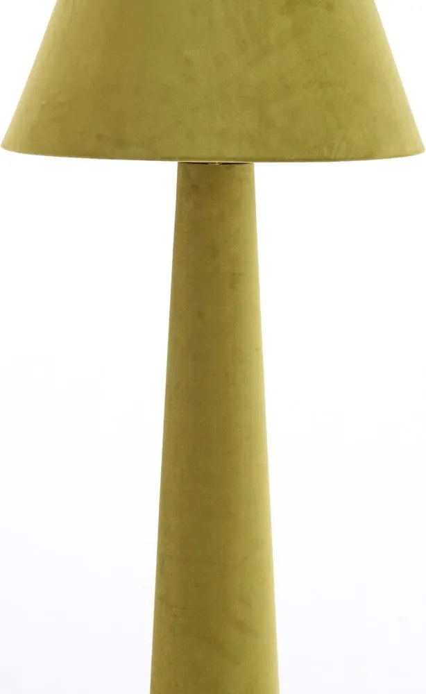 Lampada da terra verde con paralume in tessuto (altezza 168 cm) Devia - Light &amp; Living