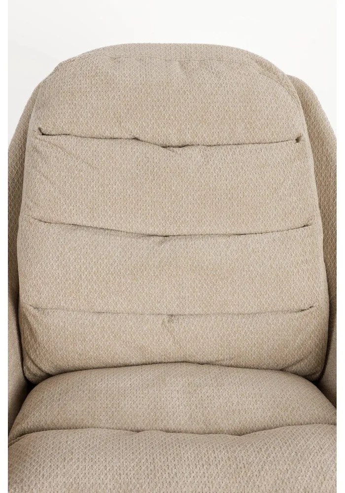 Poltrona da relax beige girevole Philly – Zuiver