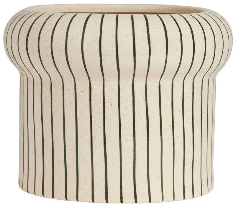 OYOY Living Design - Aki Pot Large Offwhite/Dark Green OYOY Living Design