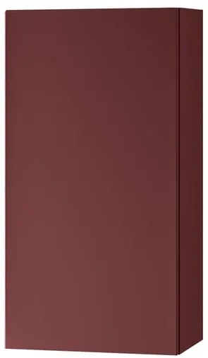 Pensile bagno Brera laccato opaco rosso jaipur, 1 anta apertura da sinistra P 17 x L 30 x H 60 cm