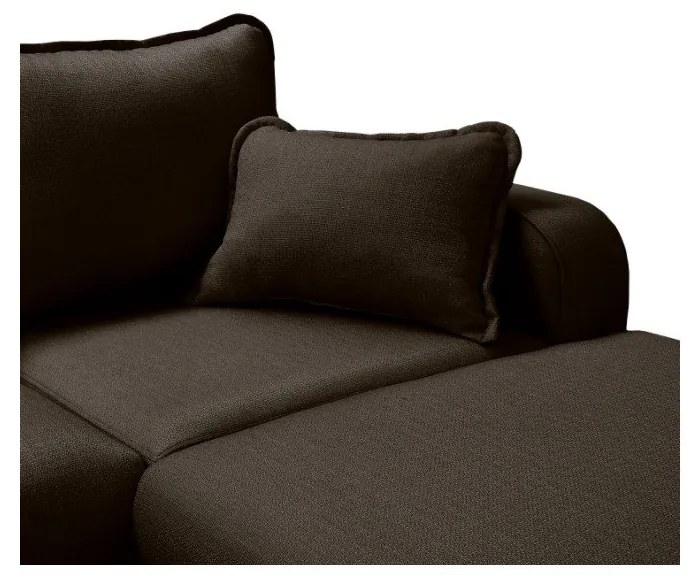 Divano angolare nero (angolo destro) Beata - Ropez