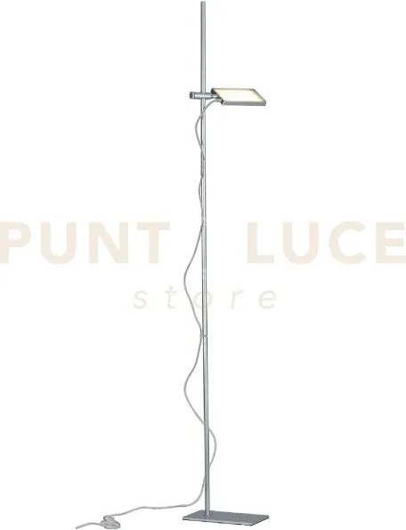 Piantana led book grigia 18w 1820lm 3000k 25x16x182cm orientabile