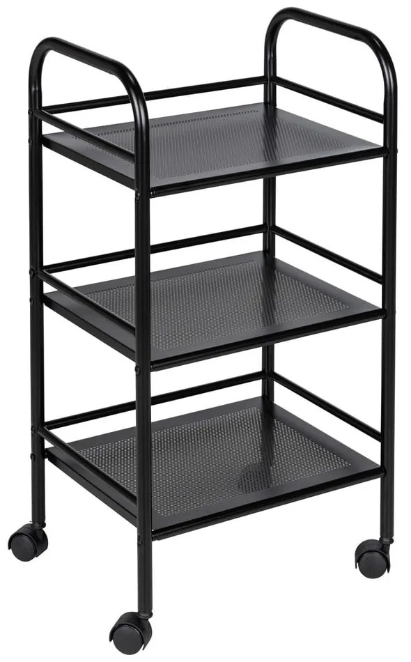 Scaffale mobile in metallo nero 41x75 cm - Wenko