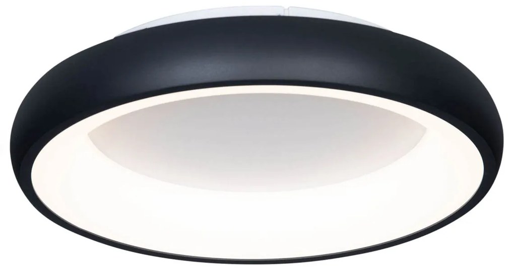 Plafoniera Moderna Nera 45cm con LED Dimmerabile - Cardona