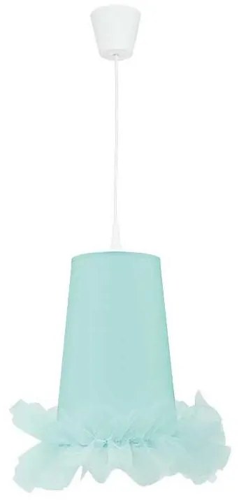 Duolla - Lampadario a sospensione per bambini BALLET 1xE27/40W/230V diametro 21 cm blu