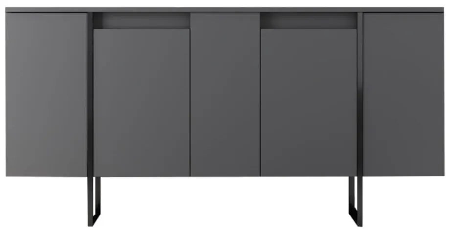 Credenza antracite 160x35 cm Luxe - Kalune Design