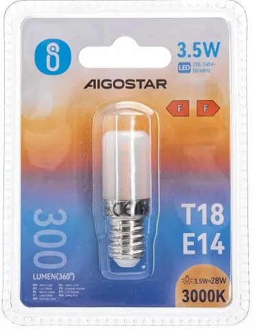 Lampadina LED per frigorifero T18 E14/3,5W/230V 3000K - Aigostar