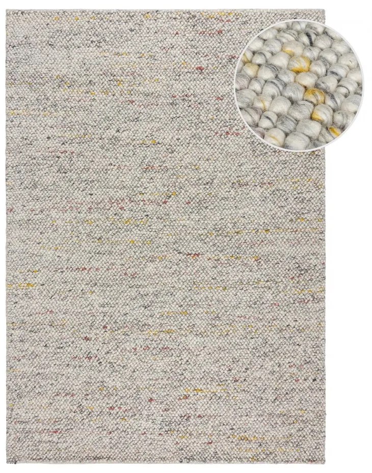 Tappeto crema tessuto a mano con lana 160x230 cm Minerals - Flair Rugs