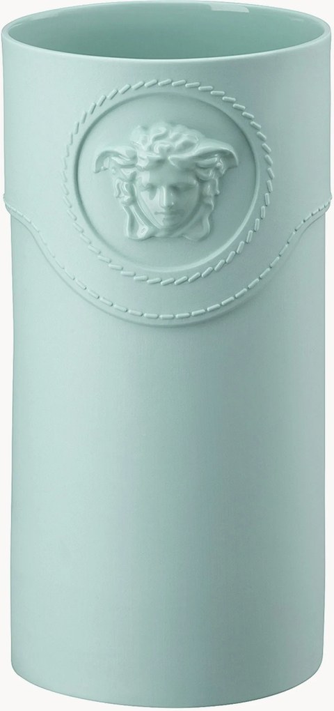 Vaso in porcellana La Medusa Green, alt. 24 cm