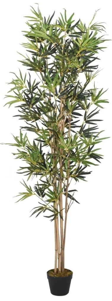 Albero Bambù Artificiale 828 Foglie 150 Cm Verde /
