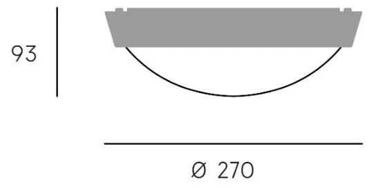 DORIS plafoniera Ø27 24W LED CCT3 bianco