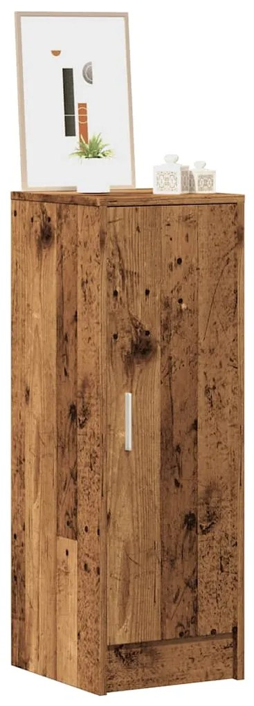Scarpiera Legno Vecchio 32x35x92 Cm İn Legno Multistrato /