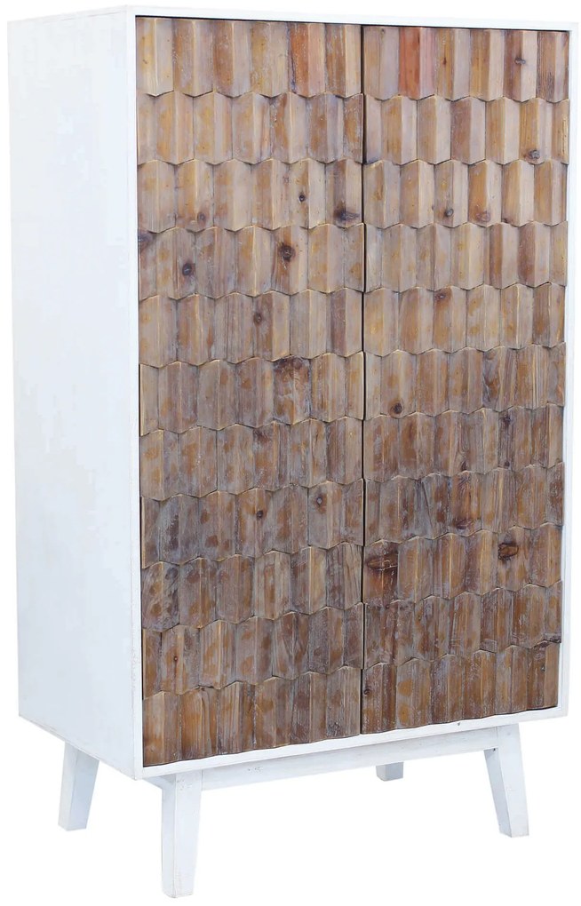 MATRIX - armadio a due ante con decoro in legno