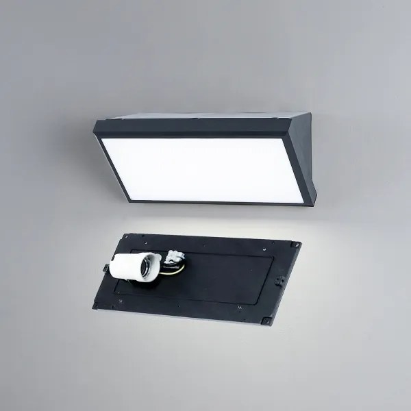 Brilagi-LED RGBW Applique da esterno TRIANGLE 1xE27/9W/230V antraciteIP65