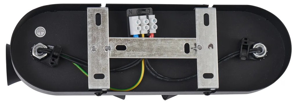 Faretto da soffitto moderno nero 2 luci regolabile - Triangle