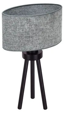 Duolla - Lampada da tavolo OVAL 1xE27/15W/230V diametro 30 cm grigio