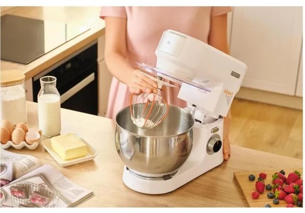 Sencor - Robot da cucina con ciotola in acciaio inox, 1000 W/230 V, bianco