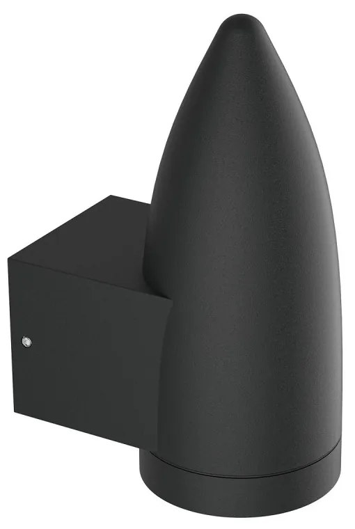 Applique da Parete a Cono per esterni, IP65 GU10 - Nera Colore del corpo Nero