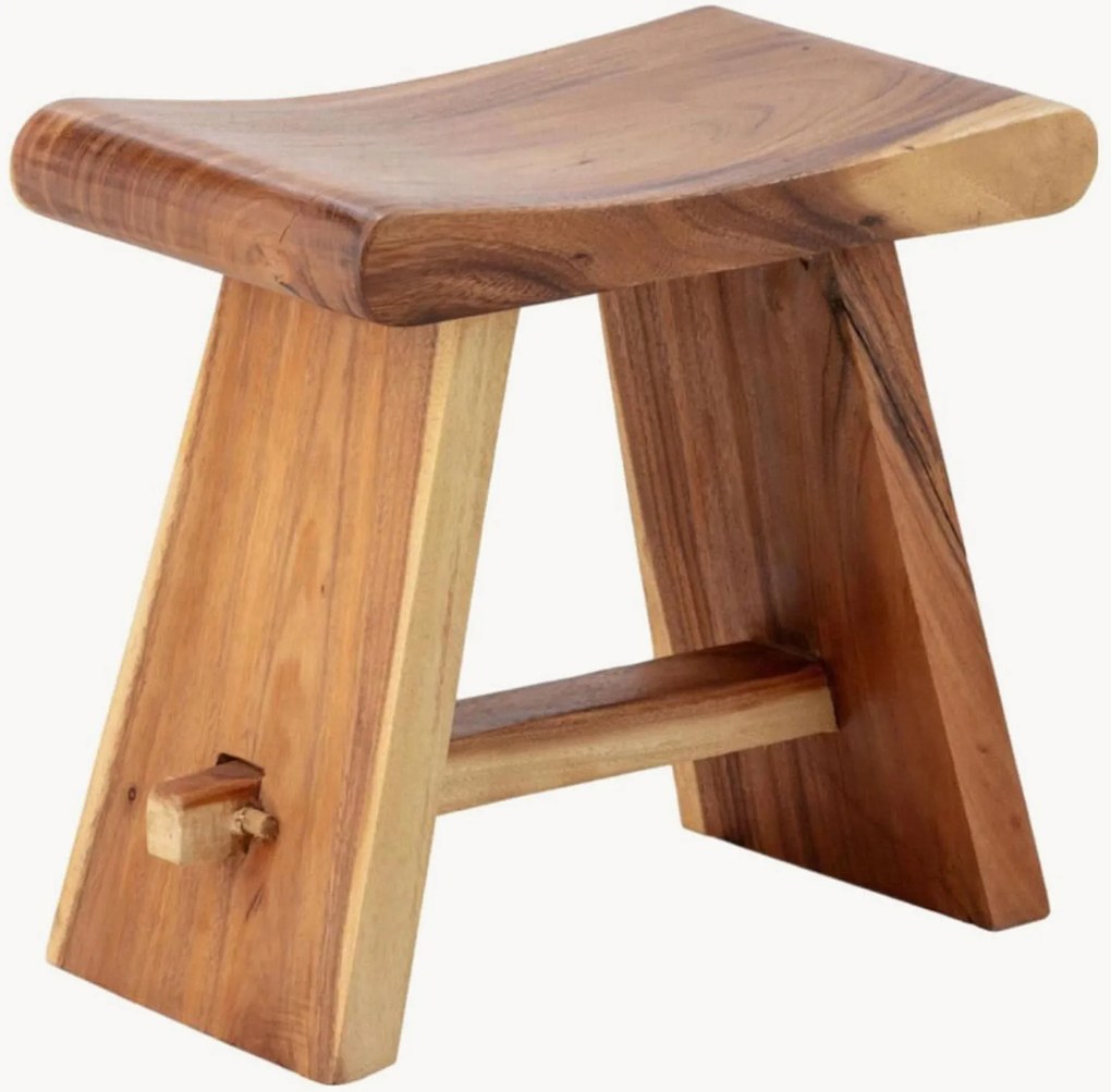 Sgabello in legno di suar Moira