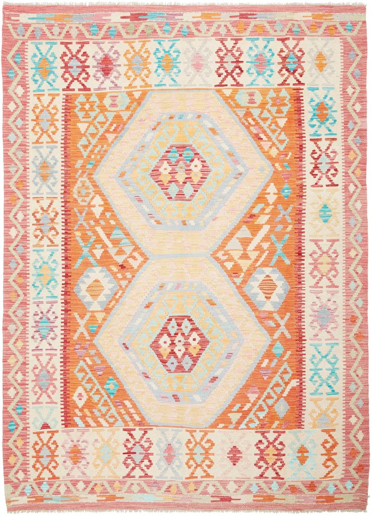 Kilim Tappeto 160x210 (Pakistan) Tessuto A Mano
