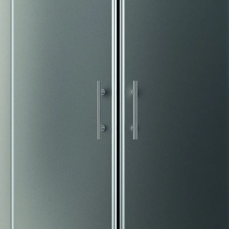 Box doccia semicircolare 90x90 vetro satinato anticalcare KF2000 - KAMALU