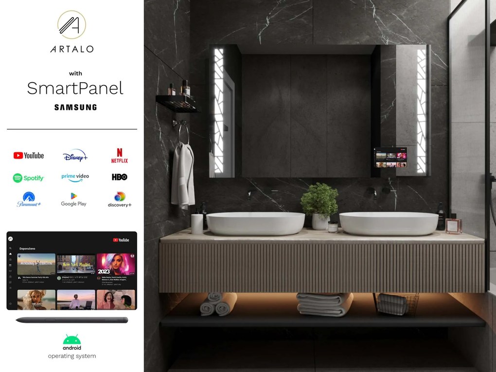 Specchio con LED illuminazione M22 premium