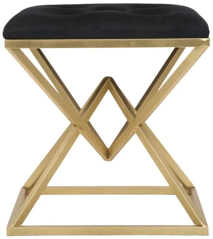 Sedia in nero e oro Piramid - Mauro Ferretti