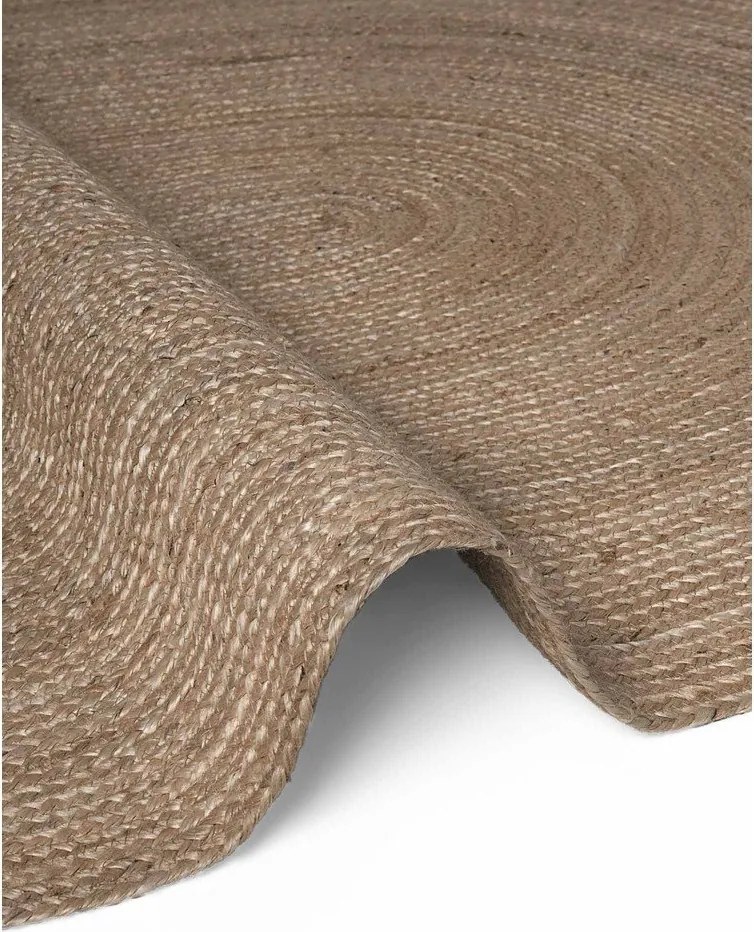 Tappeto colore naturale scuro in iuta reversibile/tessuto a mano 160x230 cm Braided – Hanse Home