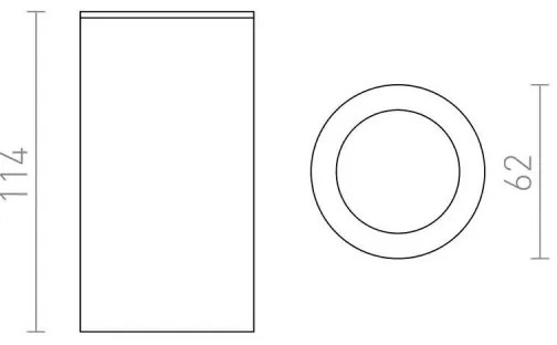 RED - Design Rendl - R12043 - Faretto MOMA 1xGU10/35W/230V bianco