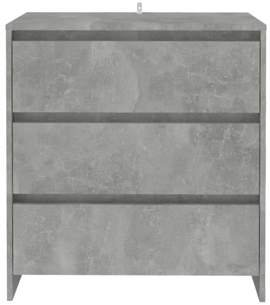 Credenza grigio cemento 70x41x75 cm in truciolato