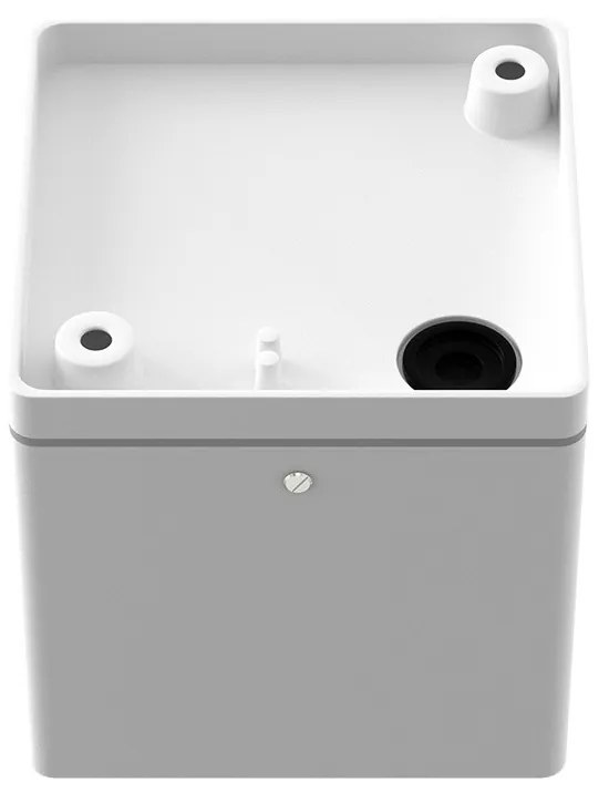 Applique da soffitto Quadrata GU10 IP54 in Alluminio e Vetro