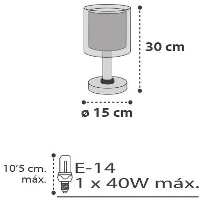 Dalber D-41411E - Lampada da tavolo per bambini CLOUDS 1xE14/40W/230V