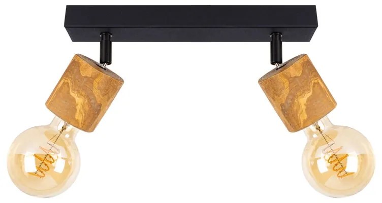 Plafoniera scandinavo Plafoniera scandinavo Matilde 2 x E27 nero IP20, 2XE27