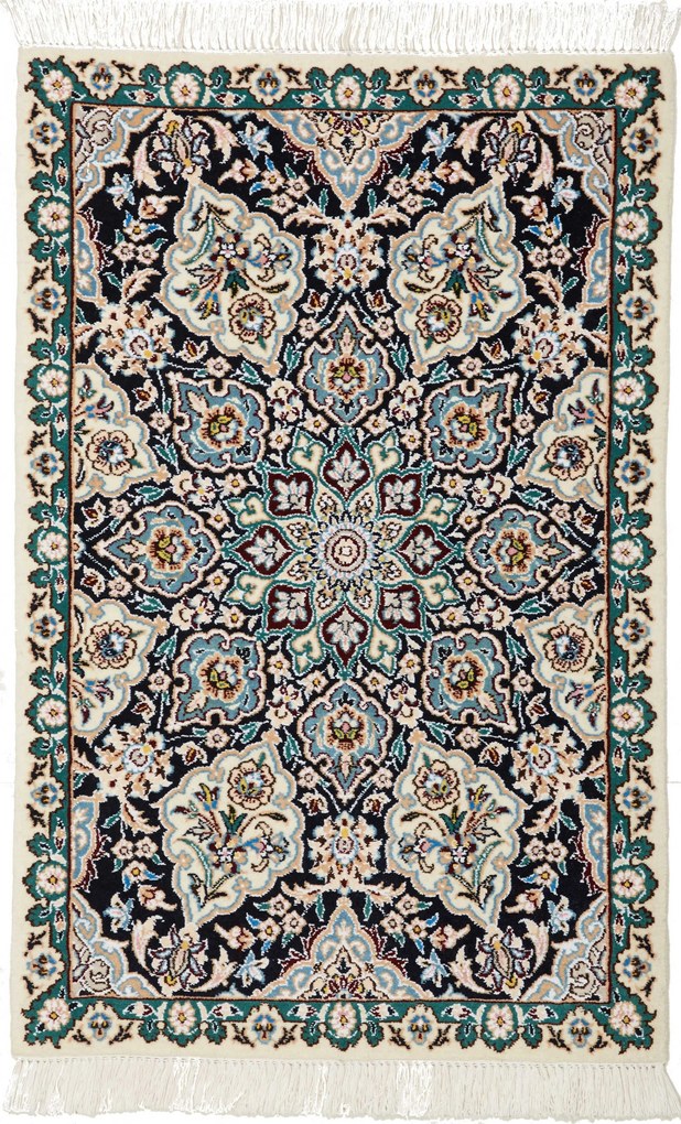 Nain Tappeto 90 x 60 (Iran) Annodato A Mano