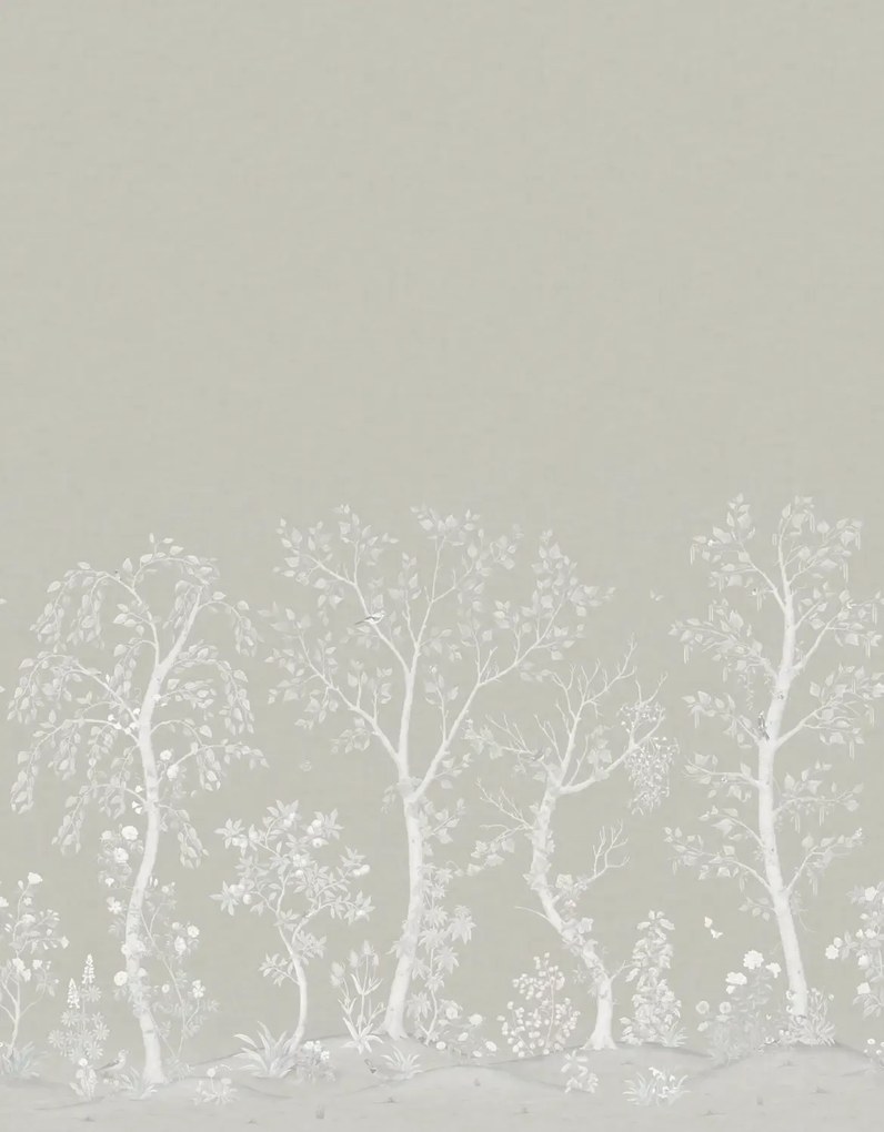 Cole & Son Wandbild Seasonal Woods - Platinum Matte