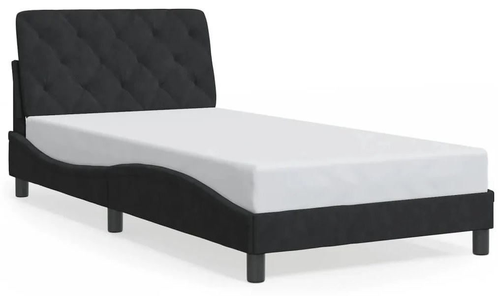 Giroletto Con Luci Led Nero 100x200 Cm İn Velluto /