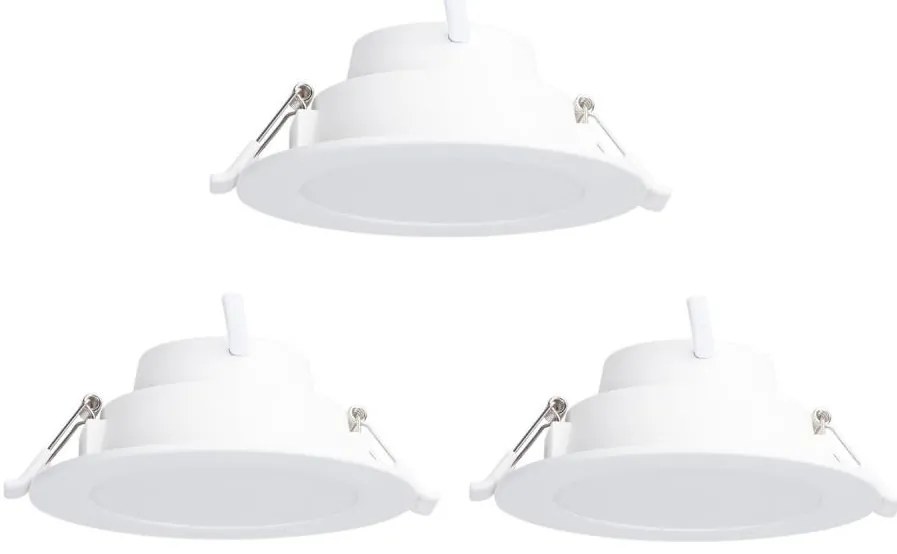 Aigostar-SET 3x LED RGBW Lampada da incasso dimmerabile MESH 9W/230V 2700K-6500K diametro 14,5cm