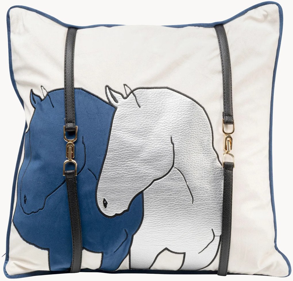 Cuscino in velluto Horse Date