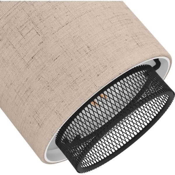 Eglo 43656 - Faretto da parete ROSLEY 1xE14/40W/230V nero/beige