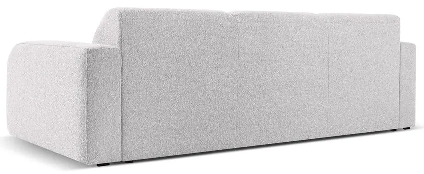 Divano bouclé grigio chiaro 235 cm Molino - Micadoni Home