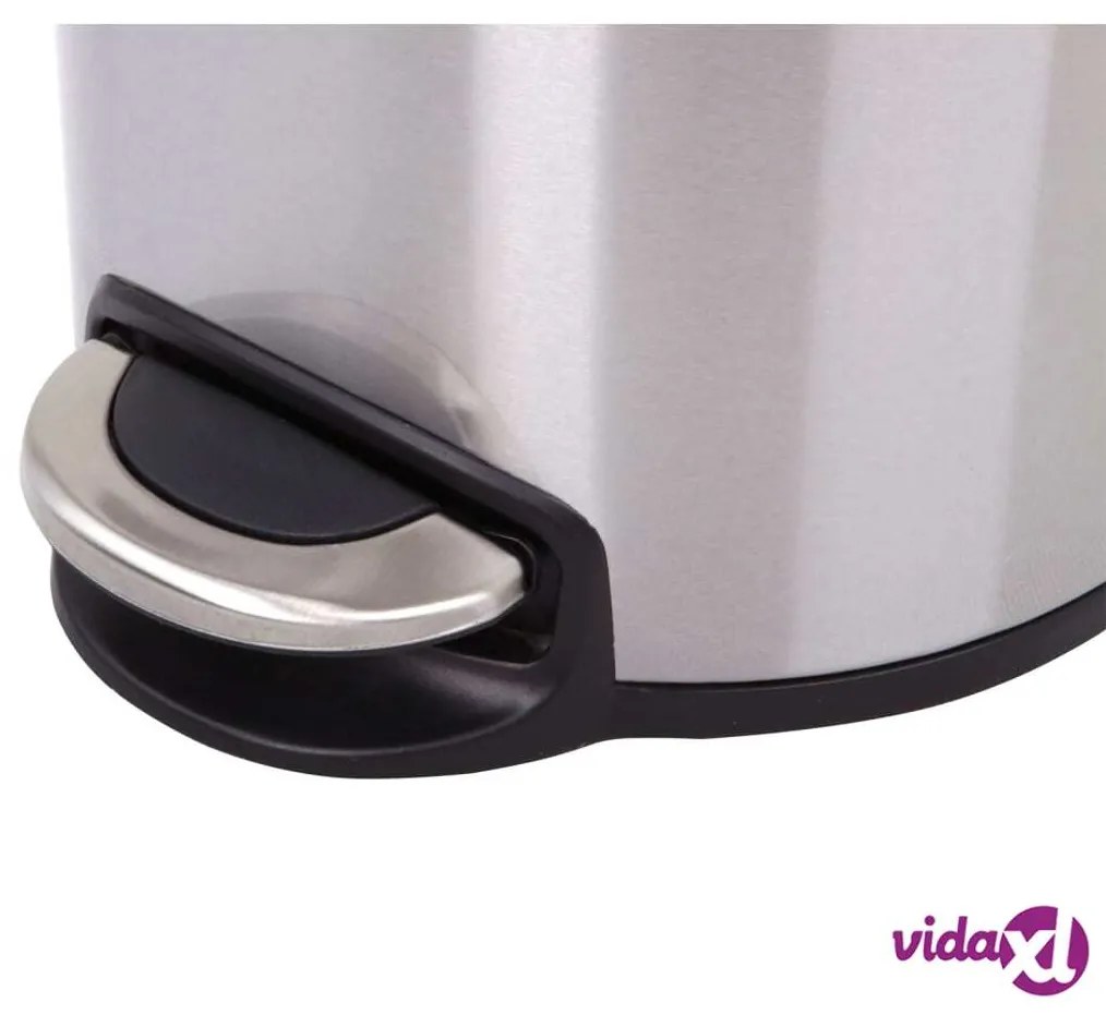 EKO Pattumiera a Pedale Serene 30 L Argento Opaco