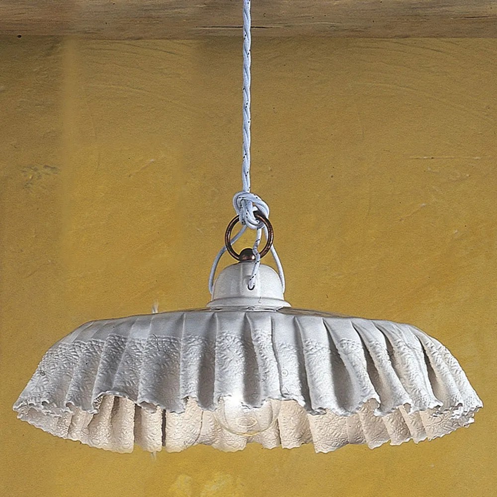 Sospensione 1 luce in ceramica  - C903 - Modena- Ferroluce