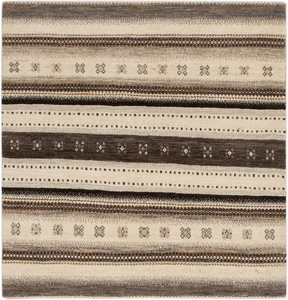 Loribaft Tappeto persiano 120x130 Beige (Iran) Annodato A Mano