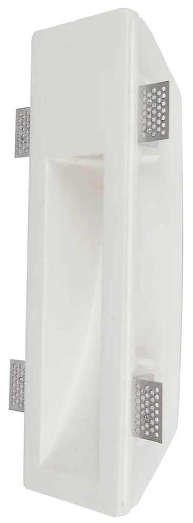 Segnapasso da Incasso in Gesso Pitturabile Rettangolare GU10