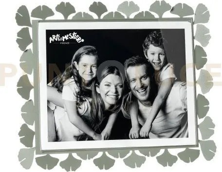 Portafoto ginkgo grande orizzontale giada